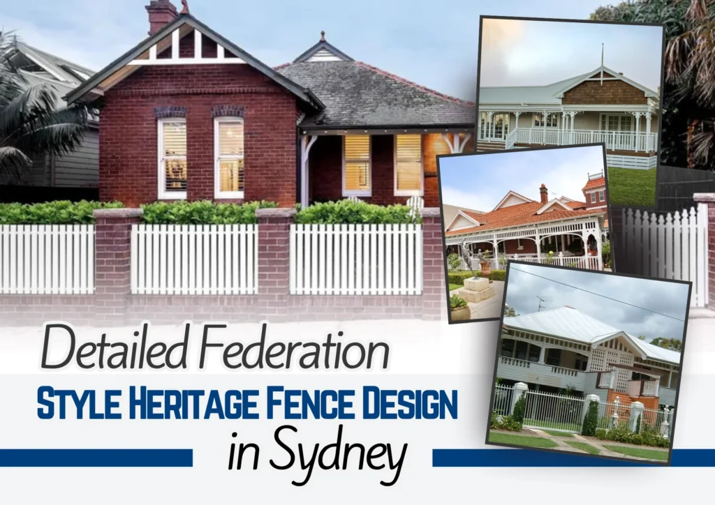 Detailed Federation Style Heritage Fence Design in Sydney