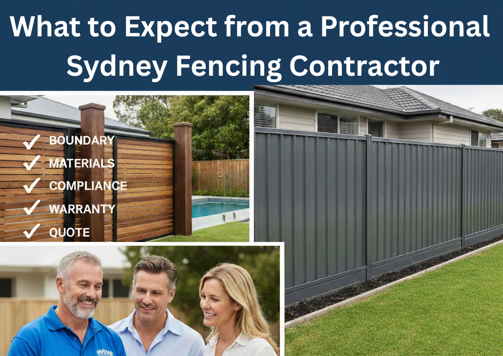 What to Expect from a Professional Sydney Fencing Contractor