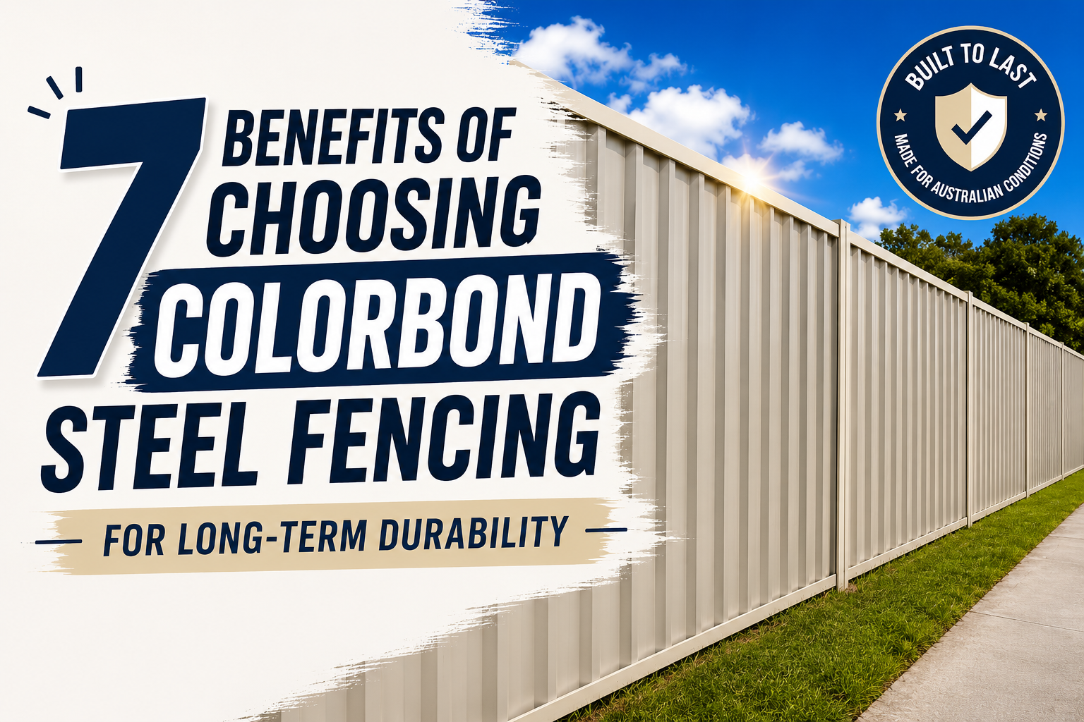 7 Benefits of Choosing Colorbond Steel Fencing for Long-Term Durability