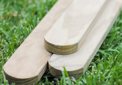 round top fencing wood material